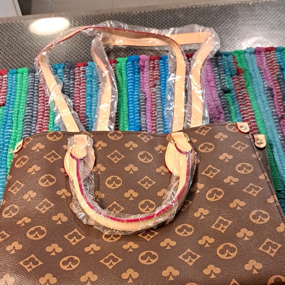 Stylish Brown Pattern Box Tote Bag - Picture 5 of 7